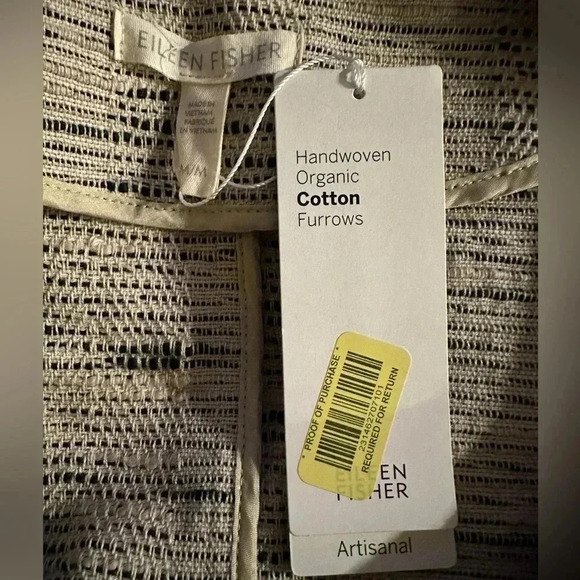 Eileen Fisher roundneck blazer jacket size M - Picture 7 of 11